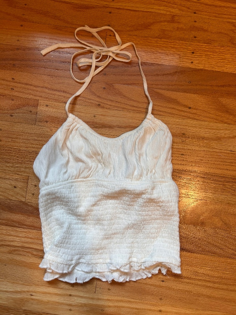 Garage halter top